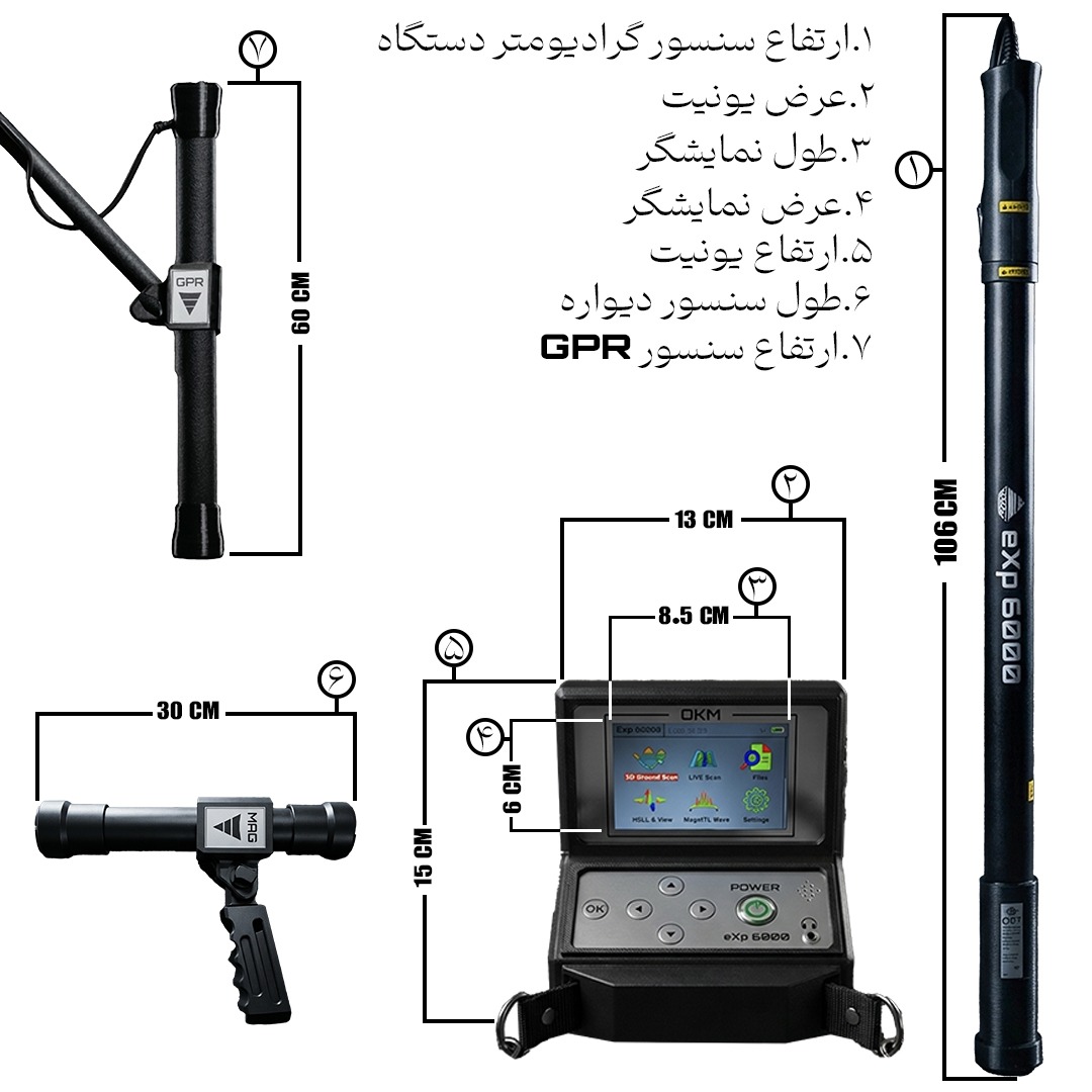گنجیاب و فلزیاب  نوع اسکنر مغناطیس سنج EXP6000